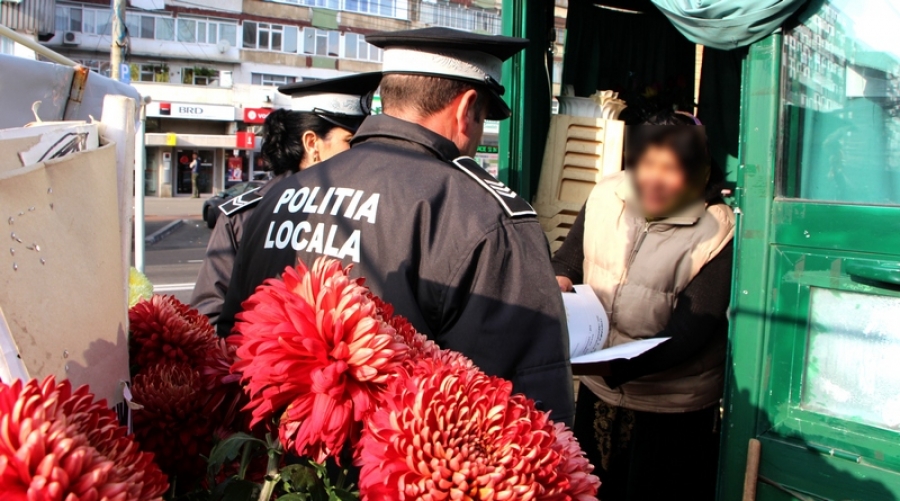 Controale la comercianţii de mărţişoare: Poliţia Locală "le-a pregătit" amenzi de până la 20.000 lei