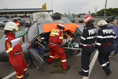 Final în „Competiţia Naţională de Descarcerare şi Acordare a Primului Ajutor Calificat”