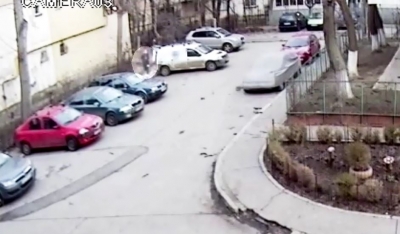 VIDEO: Cum şi-a înscenat un curier din Galaţi propria tâlhărie