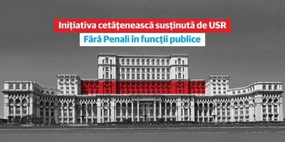 USR Galaţi anunţă demararea campaniei naţionale "Fără penali în funcţii publice"