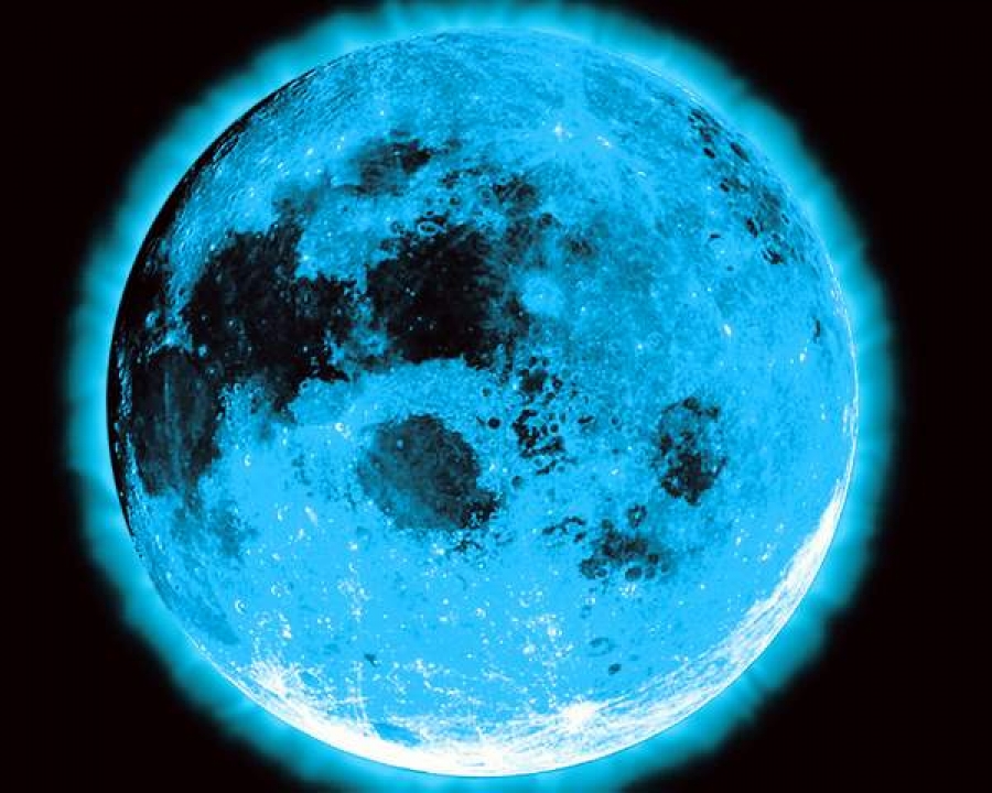 Luna albastră, vizibilă pe 31 iulie