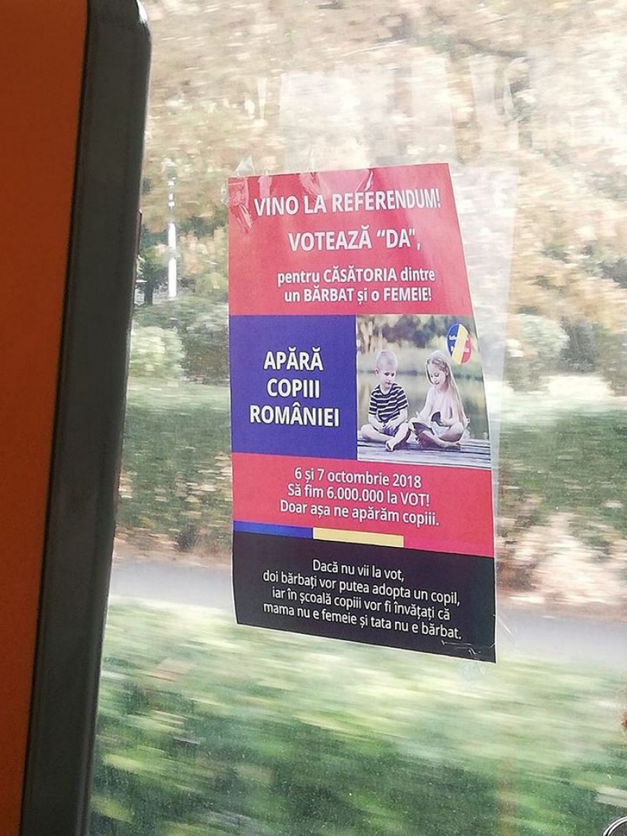 Transurb S.A. Galaţi se leapădă de afişele pro-referendum