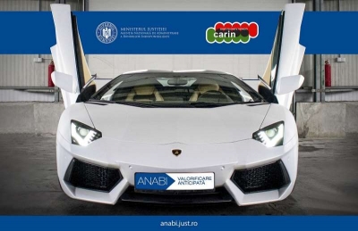 Lamborghini Aventador ”de Galaţi” confiscat de DIICOT, scos la licitaţie