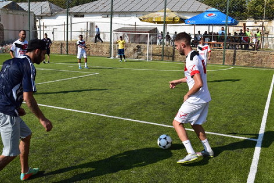 Competiţie sportivă de fotbal desfăşurată în incinta Penitenciarului Galaţi