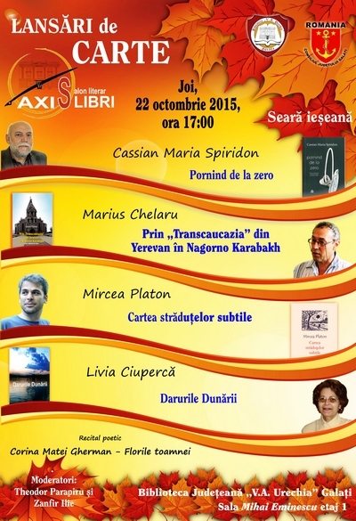 Seară ieşeană la „Axis Libri“