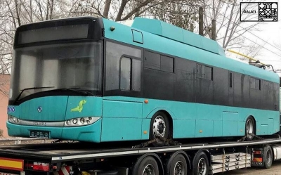 Încă un troleibuz nou a ajuns la Galaţi