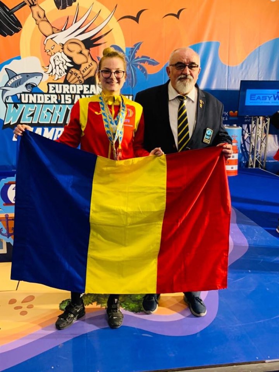 Mihaela Ilie, de la CSU Galaţi, a cucerit o medalie de argint şi două de bronz la Europenele de haltere