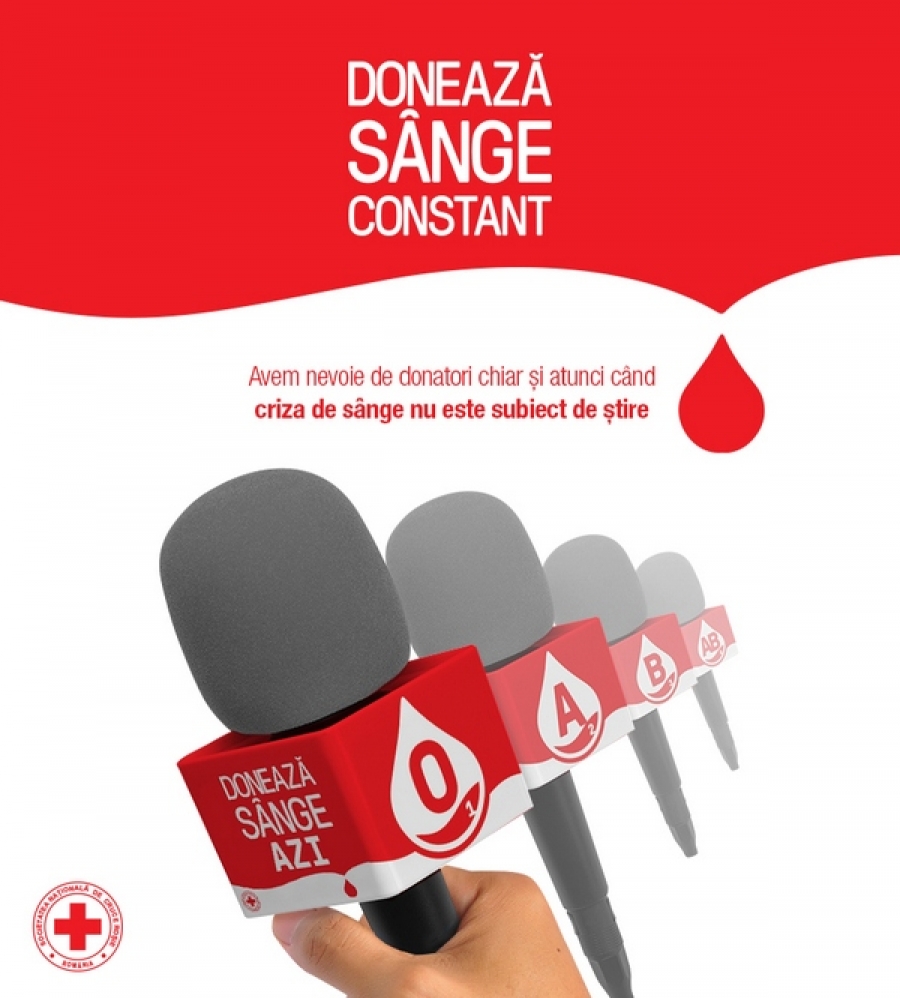 Microfoanele jurnaliştilor devin voce pentru nevoia de sânge în România