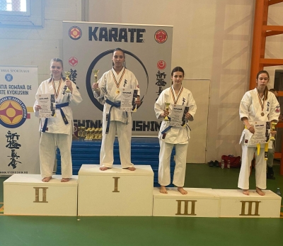 Performanţă frumoasă pentru gălăţeana Veronica Alexandra Corodi la Campionatul Naţional de Karate Kyokushin