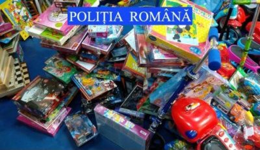 Poliţiştii gălăţeni au întocmit dosare penale pentru comercianţii de jucării contrafăcute