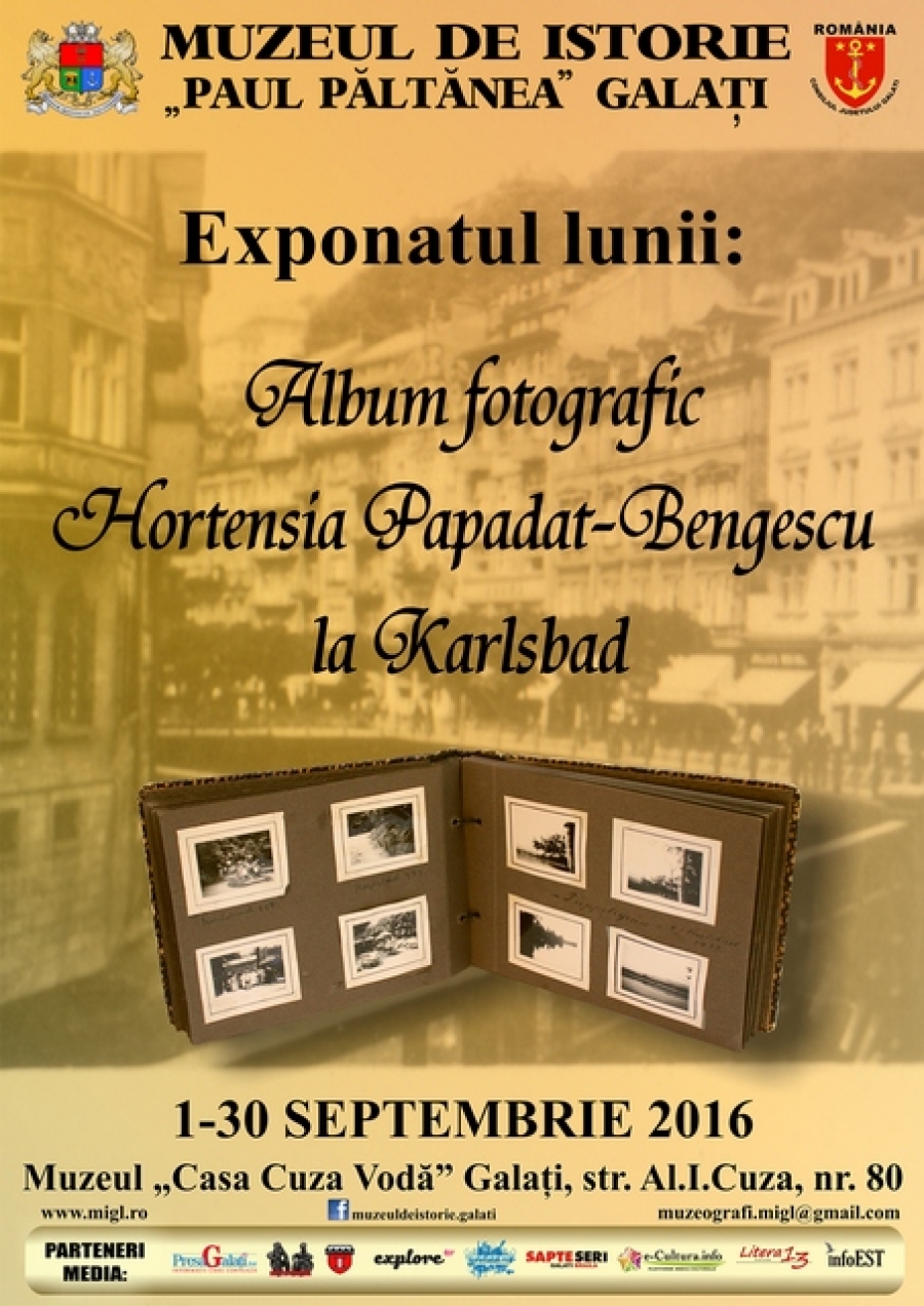 Exponatul lunii septembrie: Album fotografic – Hortensia Papadat-Bengescu la Karlsbad