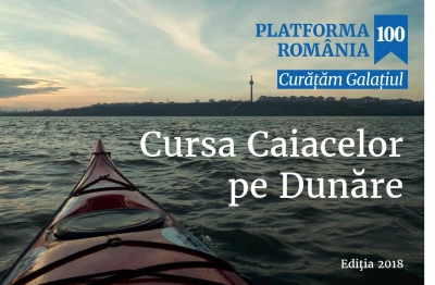 Cursă de caiace pe Dunăre, de la Brăila la Galaţi