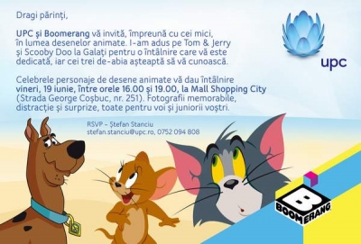 Tom&Jerry şi Scooby Doo vin la Galaţi