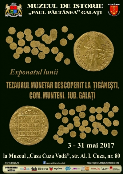 Exponatul lunii: Tezaurul monetar descoperit la Ţigăneşti