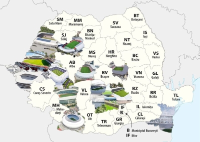 6 stadioane la standarde UEFA se vor ridica în următorii 4 ani, niciunul în regiunea Moldovei!