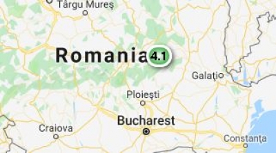 Cutremur de 4,1 produs în urmă cu câteva minute, în judeţul Buzău