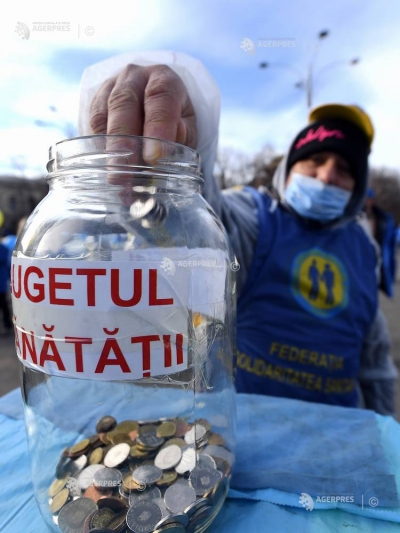 Pe 1 şi 2 martie, sindicaliştii din Sănătate protestează la porţile Parlamentului