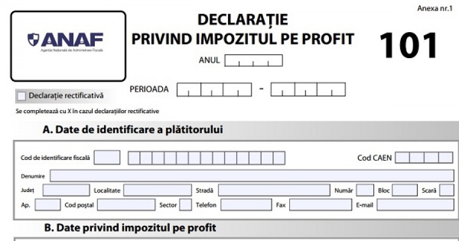 DGRFP Galaţi informează: Termen limită pentru Declaraţia 101