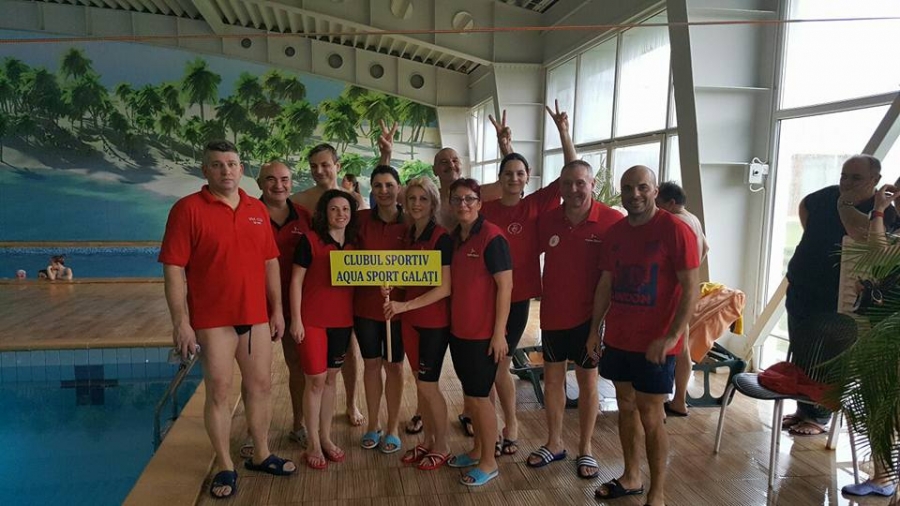 „Veteranii” de la Aqua Sport au adus la Galaţi tezaurul de 33 de medalii