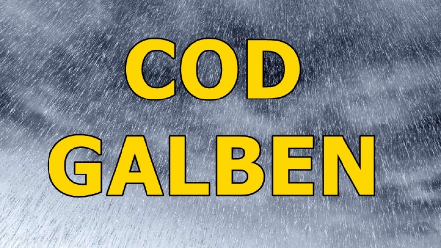 METEO ALERT: Judeţul Galaţi intră sub COD GALBEN de ploi torenţiale!