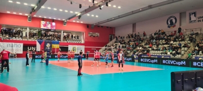 CSM Arcada a pierdut în tie-break returul de la Praga, dar s-a calificat în 16-imile CEV Cup