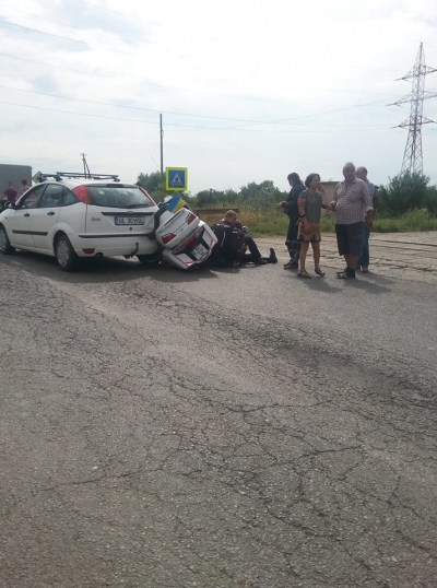 Accident cu victime spre vama Giurgiulești. Un motociclist ucrainean a ajuns la spital