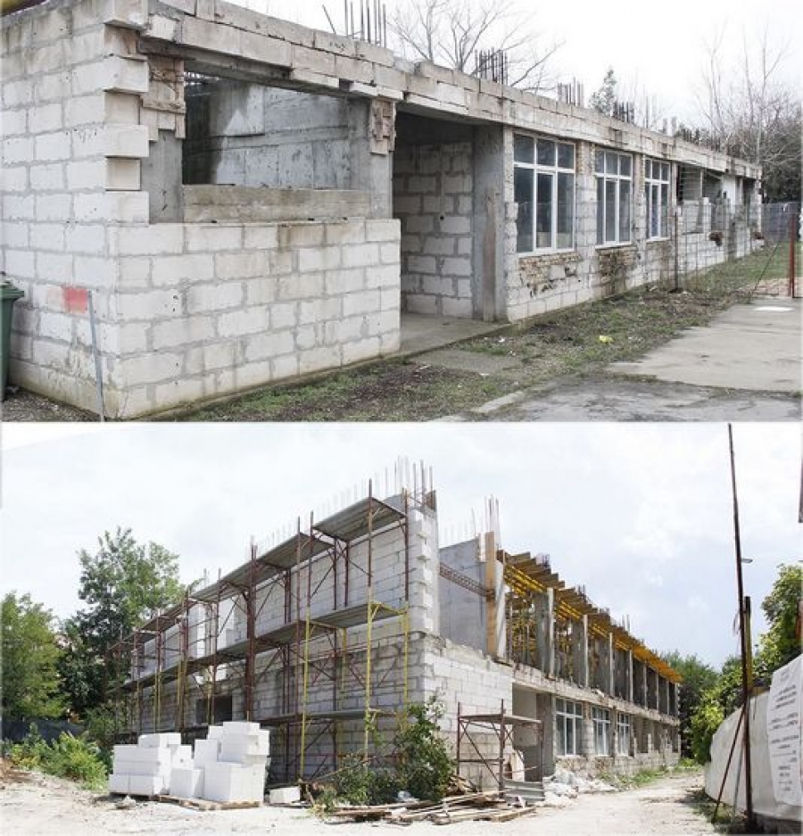 Se lucrează de zor la noua clădire pentru Colegiul Al. I. Cuza