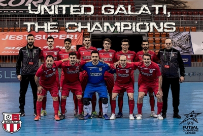 United Galaţi va reprezenta România din nou în UEFA Futsal Champions League