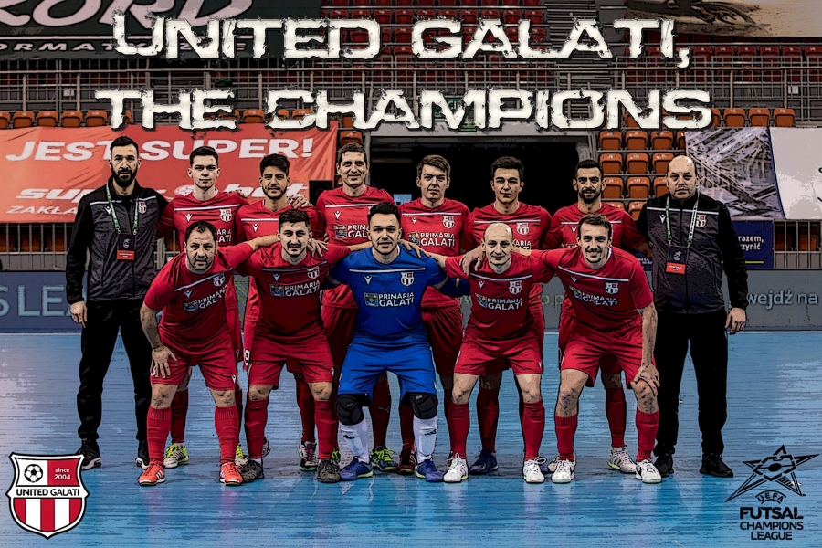 United Galaţi va reprezenta România din nou în UEFA Futsal Champions League