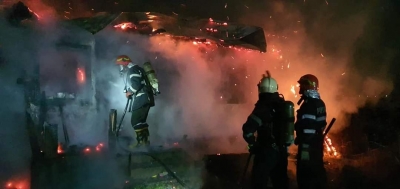 Val de incendii înainte de Crăciun, în judeţul Galaţi (FOTO/VIDEO)