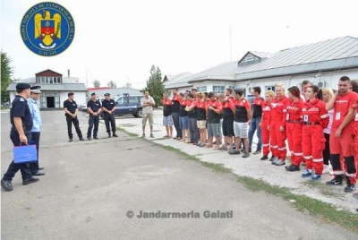Delegaţie de voluntari turci şi români la Jandarmeria Galaţi