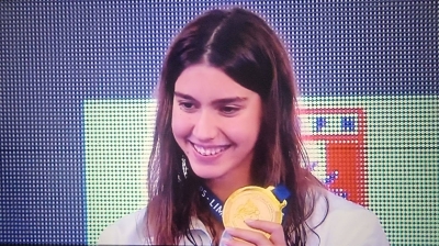 Gălăţeanca Bianca Costea, campioană mondială la Lima în proba de 50 m liber