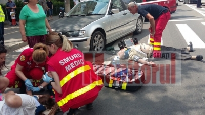 Accident grav, pe str. Oțelarilor. A lovit pe trecerea de pietoni şi a fugit de la locul faptei