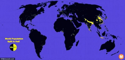 50% dintre oameni trăiesc înghesuiţi pe 1% din suprafaţa planetei