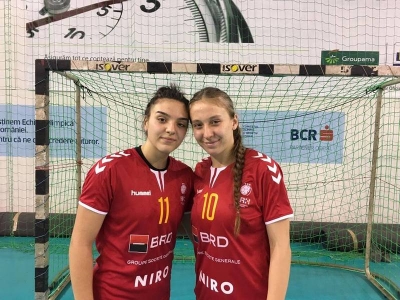 Mălina Bichir şi Andreea Prescură, de la CSM Galaţi, joacă în Naţionala României Under 17