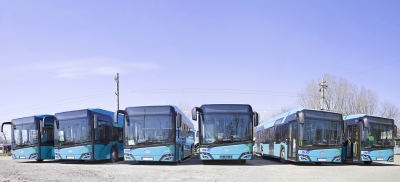 Alte 6 autobuze hibrid au ajuns la Galaţi (FOTO)