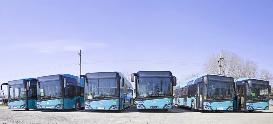 Alte 6 autobuze hibrid au ajuns la Galaţi (FOTO)