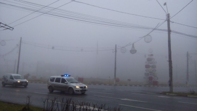 Trafic în condiţii de ceaţă în Galaţi