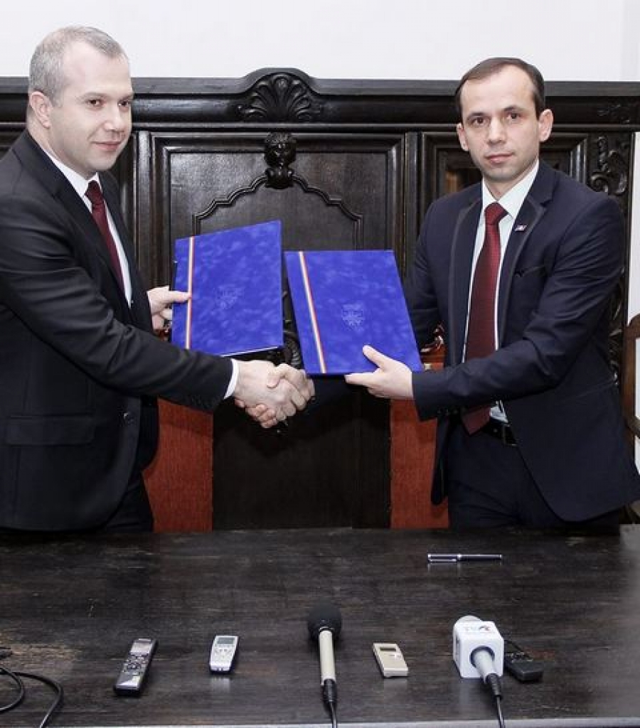 S-a semnat acordul de asociere dintre Galaţi şi Cahul