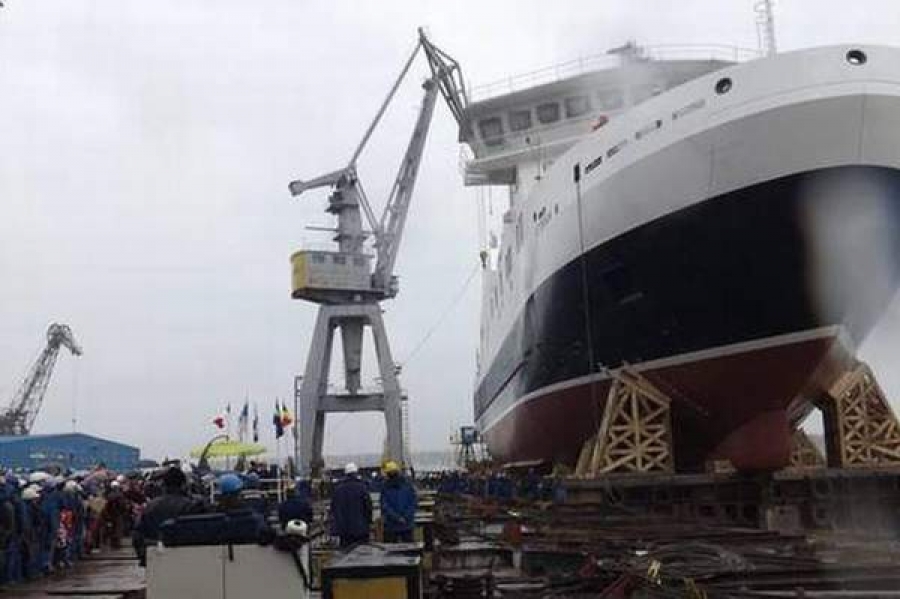Şantierul Naval lansează un feribot maritim