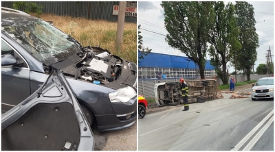 Accident în zona Tirighina