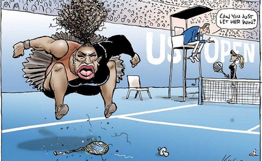 O caricatură a Serenei Williams, motiv de scandal internaţional