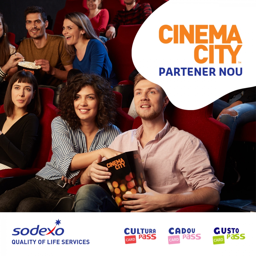 Cinema City permite plata cu cardurile Sodexo pentru bilete şi snack bar