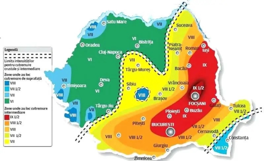 Galaţiul, pe harta celor mai periculoase zone din România în caz de cutremur puternic