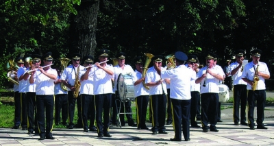 Microrecital al fanfarei ”Valurile Dunării”, pe faleză