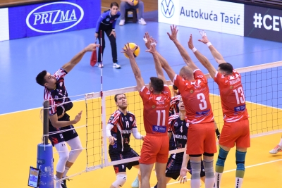 CSM Arcada a pierdut la Kragujevac, dar s-a calificat în 16-imile CEV Cup