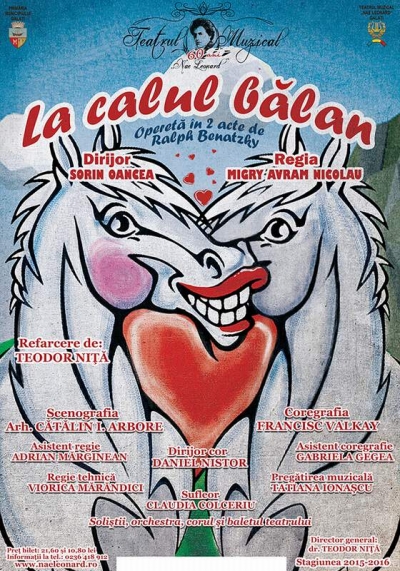 „La calul bălan”, duminică, pe scena Teatrului Muzical