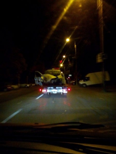 Autospecială de poliţie acroşată pe DN 26: un poliţist a decedat iar altul a fost rănit grav