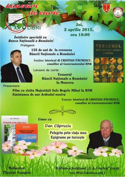 \"Tezaurul Băncii Naţionale a României la Moscova\" vine la Salonul Axis Libri