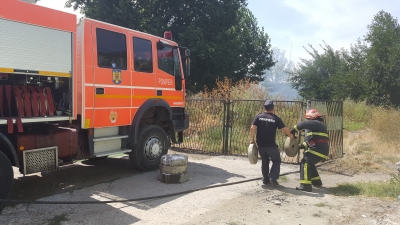 Incendiu în spatele Şcolii nr. 10